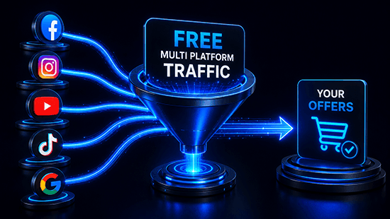 Free multiple traffic sources and commissions